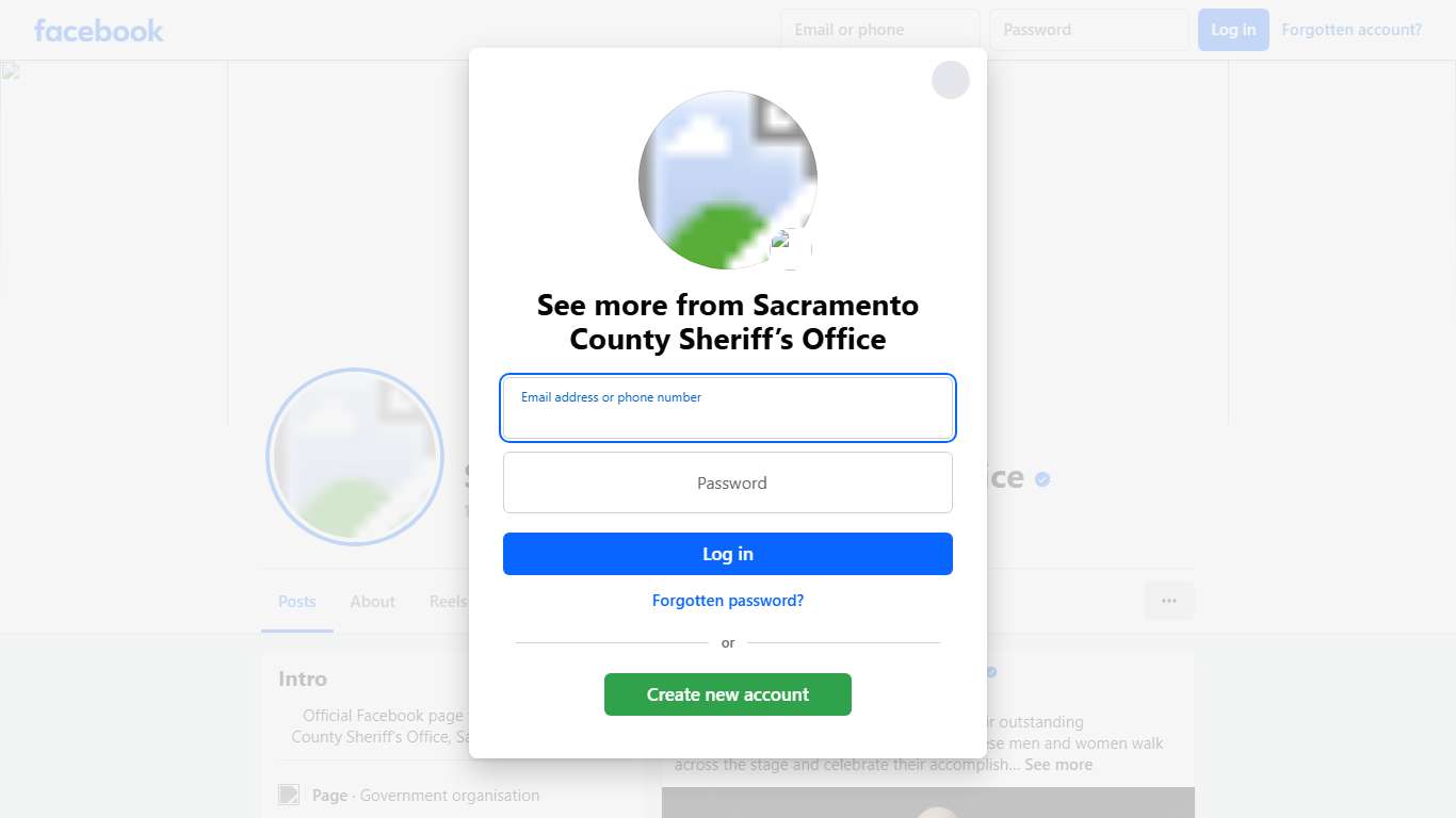 Sacramento County Sheriff’s Office Facebook